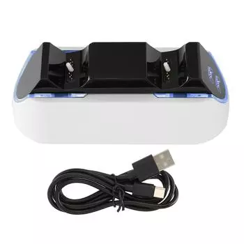 Зарядная станция для контроллера PS5 Док-станция для контроллера с адаптером переменного тока для быстрой зарядки