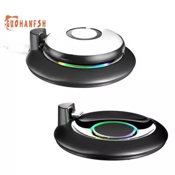 Зарядная станция с RGB-подсветкой для зарядки Нескользящая компактная портативная настольная зарядная база для Pokemon Go Plus+