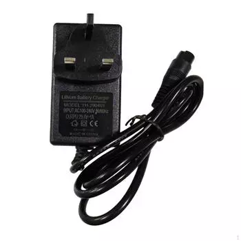Зарядное устройство 29,4 В, 1 А, портативное сменное универсальное универсальное аккумуляторное устройство UK Large 3 pins plug