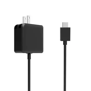 Зарядное устройство 45 Вт, быстрое зарядное устройство USB-C Steam Power Adapter для Nintendo Switch/Lite/OLED/Xbox Controller/телефона/планшета/ноутбука с кабелем Type C длиной 5 футов Package:11.2*4.4*17.8cm чёрный