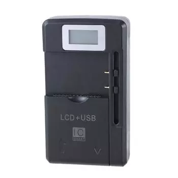 Зарядное устройство 4,2 В, удобная для путешествий док-станция для зарядки аккумулятора с ЖК-дисплеем для камеры телефона, зарядка литиевого аккумулятора, вилка стандарта США