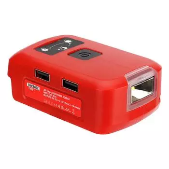 Зарядное устройство-адаптер для аккумулятора с двойным USB для литий-ионного аккумулятора Craftsman V20 Источник питания