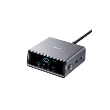 Зарядное устройство Anker Prime (250 Вт, 6 портов, GaN) (USB-зарядное устройство PD USB-A и USB-C) Совместимо с iPad iPhone MacBook Android Смартфон Ноутбук Различные другие де