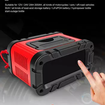 Зарядное устройство для аккумуляторов 12 В 24 В, множественная защита, грузовики, умный автомобиль
