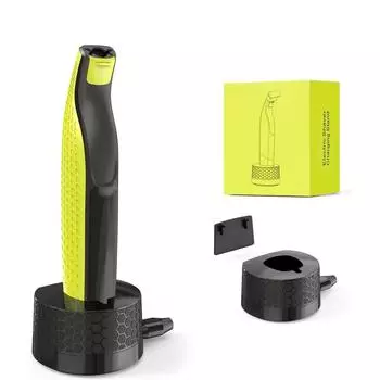 Зарядное устройство для бритвы, зарядная база, портативная зарядная подставка, клеящаяся зарядная станция, док-станция для электробритвы Philips Oneblade чёрный
