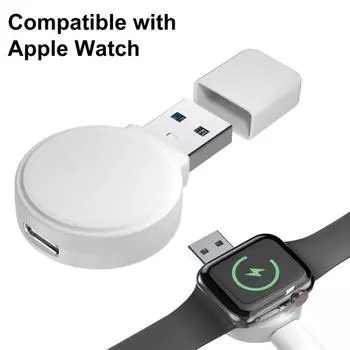 Зарядное устройство для часов Беспроводная индукционная зарядная док-станция Компактное портативное магнитное зарядное устройство для белый