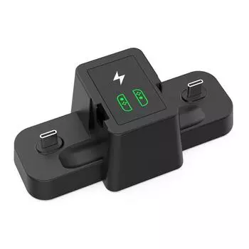 Зарядное устройство для h/Switch OLED 2 в 1 Зарядная док-станция Светодиодный индикатор заряда Контроллер Аксессуары для зарядки