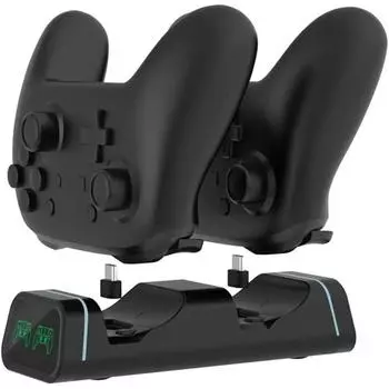 Зарядное устройство для контроллера Switch Pro, серия Xbox, зарядная станция для контроллера Ps5, контроллера Nintendo Switch, контроллера Google(Не для мощности А ) чёрный