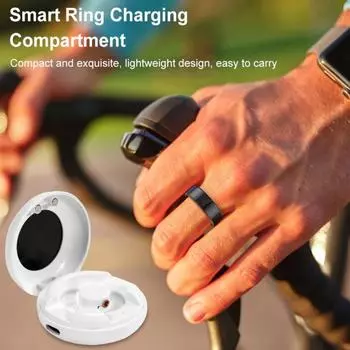 Зарядное устройство для смарт-браслета, быстрая зарядка, защита от перенапряжения, компактный дизайн, портативное зарядное устройство для смарт-кольца COLMI R02/R06/R11M/R8 белый