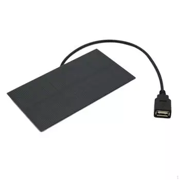 Зарядное устройство для солнечной панели 5,5 В, USB-порт, поликристаллический кремний, портативное устройство для путешествий, GPS-телефон для