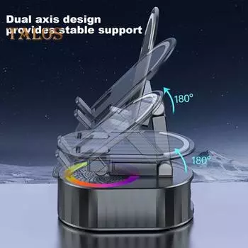 Зарядное устройство для телефона, динамик с подсветкой, высококачественный звук, регулируемая подсветка, Bluetooth-совместимый динамик, многофункциональный индукционный телефон белый