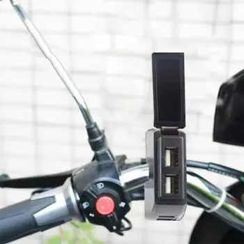 Зарядное устройство для телефона на руль мотоцикла, водонепроницаемое USB-гнездо для мотоцикла, два порта USB, зарядная станция для сотового телефона для улицы Russian Federation