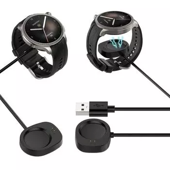 Зарядное устройство для умных часов Amazfit Balance A2286, кабель для зарядки, магнитный шнур, замена USB-зарядки CHINA чёрный