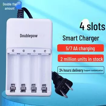 Зарядное устройство двойного назначения для 4 аккумуляторов: Совместимо с Нет. 5 и нет. 7 батареек, указатель поворота, поддержка двух батареек. K02