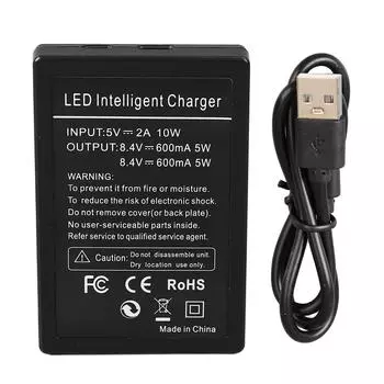 Зарядное устройство FM50 с двумя светодиодами USB, подходит для камеры NP FM50 F550 F717 S85