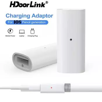Зарядное устройство HdoorLink Connector для Apple Pencil 1-й адаптер для зарядки USB-кабель C для Apple iPad Pro Pencil Аксессуары для зарядного устройства Easy Charge белый