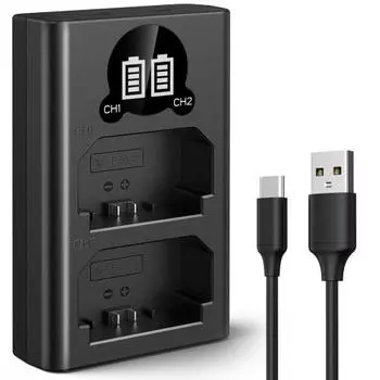 Зарядное устройство K&F Concept NP-FZ100 для аккумулятора камеры, индикатор уровня заряда аккумулятора, совместимое с Sony ZV-E10M2 Alpha 9 A9 9R A9S, зарядное устройство для аккумулятора камеры Sony 7CII