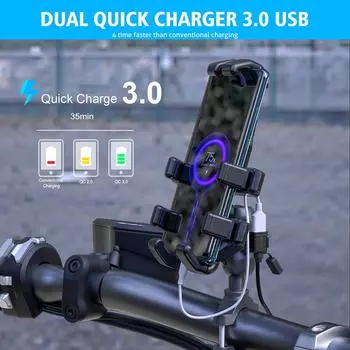 Зарядное устройство на руль мотоцикла 12 В-24 В быстрое зарядное устройство 3.0 USB зарядное устройство для мотоцикла