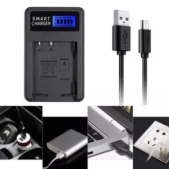 Зарядное устройство NP BD1 с ЖК-экраном для Sony Cyber-shot DSC-P100, DSC-P120, DSC-P150 Компактное и удобное для путешествий