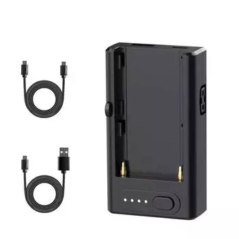 Зарядное устройство NP-F с входом PD типа C мощностью 21 Вт Выходы USB-A/D-tap/ PD типа C Отверстие под винт 1/4 дюйма чёрный