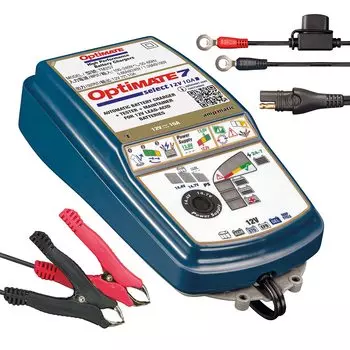 Зарядное устройство OptiMATE OptiMATE 7 Select 12V10A Множество оригинальных суперэнергичных устройств Для отдыха и промышленности Зарядное устройство для свинцово-жидкостных спиральных и гелевых аккумуляторов