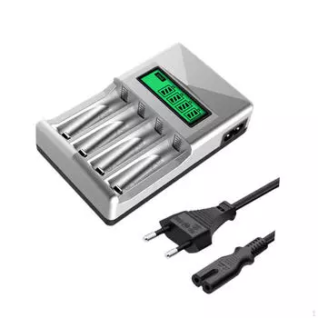 Зарядное устройство с 4 отсеками для пультов дистанционного управления компьютерной мышью AA / AAA