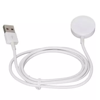 Зарядное устройство Smart Magnetic Watch с кабелем для быстрой зарядки длиной 3,3 фута, совместимое с серией IWatch, белое белый