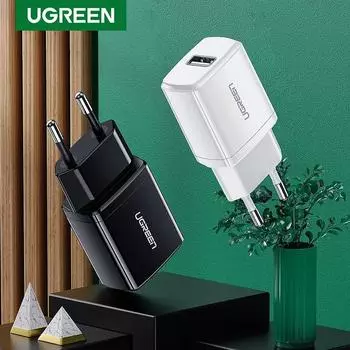 Зарядное устройство Ugreen, 5V 2.1A EU чёрный