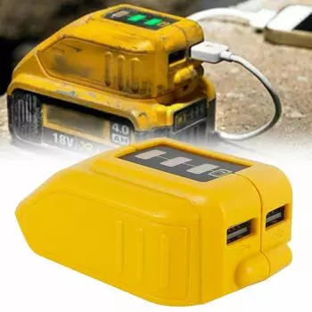 Зарядное устройство USB 12 В-18 В Источник питания Адаптер для литий-ионной батареи для Dewalt DCB090