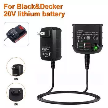 Зарядное устройство UYANGG Li-ion для аккумуляторов Black&Decker 10,8 В 14,4 В 18 В 20 В серии LBXR20, аккумулятор для электродрели, шуруповерта
