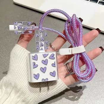 Зарядное устройство Защитный чехол Кабель для передачи данных Намоточный трос One Size