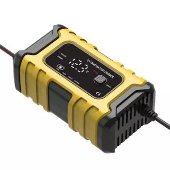Зарядные устройства для мотоциклов, 12V6A, полностью автоматические интеллектуальные зарядные устройства, портативный ручеек EU красный