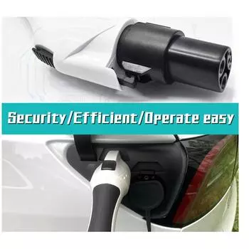 Зарядный адаптер 60A IP54 Водонепроницаемый разъем для зарядки электромобиля, совместимый с Tesla белый