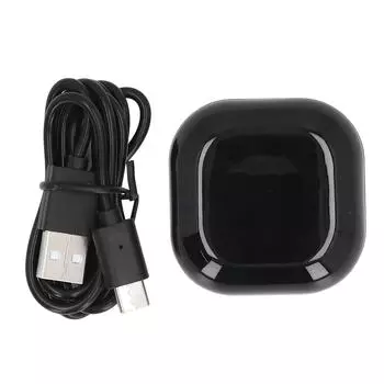 Зарядный чехол для наушников со светодиодным индикатором 600 мАч USB Bluetooth наушники сменная зарядка чёрный