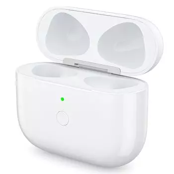 Зарядный чехол Mounno, совместимый с Airpods 3. Зарядный чехол для Airpods 3-го поколения. Зарядное устройство для Airpods 3. Беспроводная зарядка, оснащенная белый