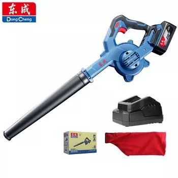 Зарядный фен Dongcheng DCQF32 с литиевой батареей 20 В, бесщеточный, с функцией всасывания и выдува, беспроводной, портативный, с двойным назначением, для удаления пыли DCQF32