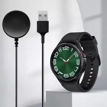 Зарядный кабель 1 метр беспроводной зарядный кабель USB/Type-C сменный зарядный кабель для Galaxy Watch6/6 Classic/5/5pro