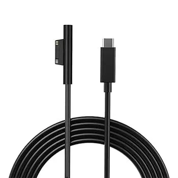 Зарядный кабель DFsucces для Surface, 1,8 м, нейлоновый, Type-C, совместимый с PD, 15 В, 3 А, кабель для быстрой зарядки Surface Pro 3/4/5/6, ноутбук, переписка по книгам