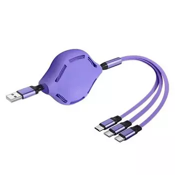 Зарядный кабель Ippon Sanyaku Скручивающийся зарядный кабель USB-кабель, многожильный кабель