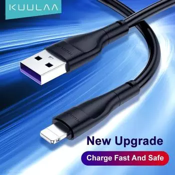 Зарядный кабель Kuulaa, Lightning 1M чёрный