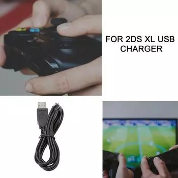 Зарядный кабель, прочный USB-шнур для зарядки, игровая линия питания для DSI NDSI 3DS 2DS XL/LL, новый 3DSXL/3DSLL 2dsxl 2dsll чёрный