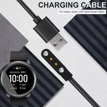 Зарядный кабель, совместимый с Xiaomi Solar LS05 Smartwatch, сменный зарядный кабель