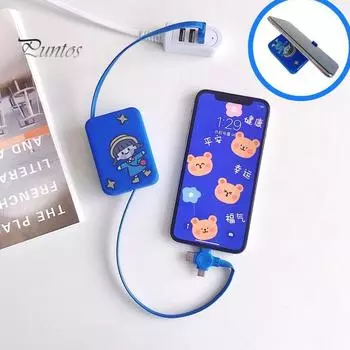 Зарядный шнур многофункциональный 3 в 1 1м милый телефонный кабель передачи данных для сотового телефона красный