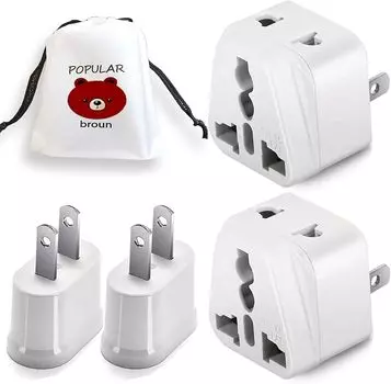 Зарубежная вилка-переходник для Японии Переходная вилка типа А Переходной адаптер Адаптер для путешествий Международная розетка Адаптер для Японии Великобритания Европа