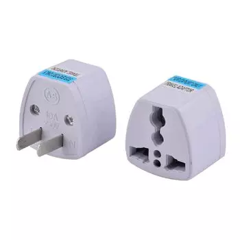 Зарубежная вилка-переходник Вилка типа A Зарубежные электроприборы в розетке Переходник для вилки-переходника Переходник для вилки-переходника Зарубежная вилка-переходник