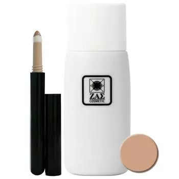 ZAS Water Foundation Natural Concealer Естественно скрывает прыщи, синюю бороду, темный цвет и завершает образ естественным образом с помощью набора косметики для макияжа Y (охра