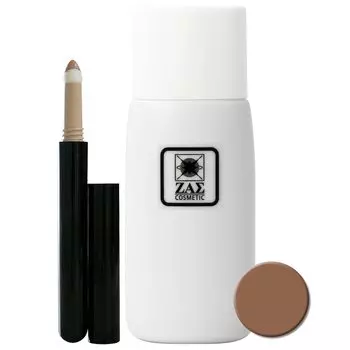ZAS Water Foundation Wheat Concealer Естественно скрывает синеву, угревую сыпь и поры косметика для макияжа ZAS Foundation Set B (Бронзовый цвет) + Мужские (Тьма)