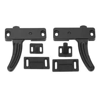 Защелка для двери автофургона, металлическая, черная, прочная, универсальная, подходит для защелки и ручки для двери автофургона Left