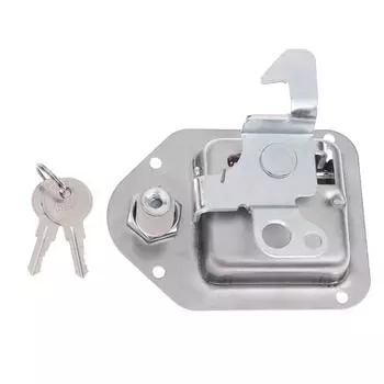 Защелка для ящика для инструментов грузовика, сменная ручка из нержавеющей стали для ящика для инструментов с ключами для грузовика серебряный