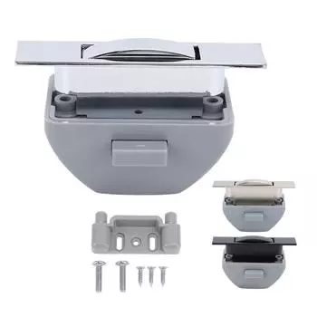 Защелка для шкафа RV Push Cabinet Latch из цинкового сплава Keyless Cabinet Locks для яхт RV Motorhome Caravan Chrome